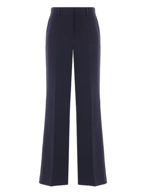 Alberto Biani central-crease flared trousers