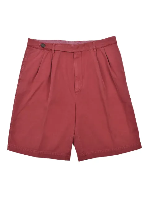 Brunello Cucinelli pleated cotton shorts