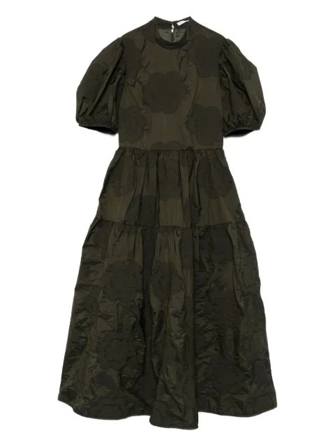 Cecilie Bahnsen Kelly puff-sleeve tiered midi dress