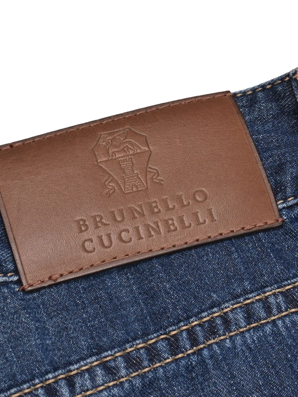 Brunello Cucinelli Gerafelde jeans Blauw