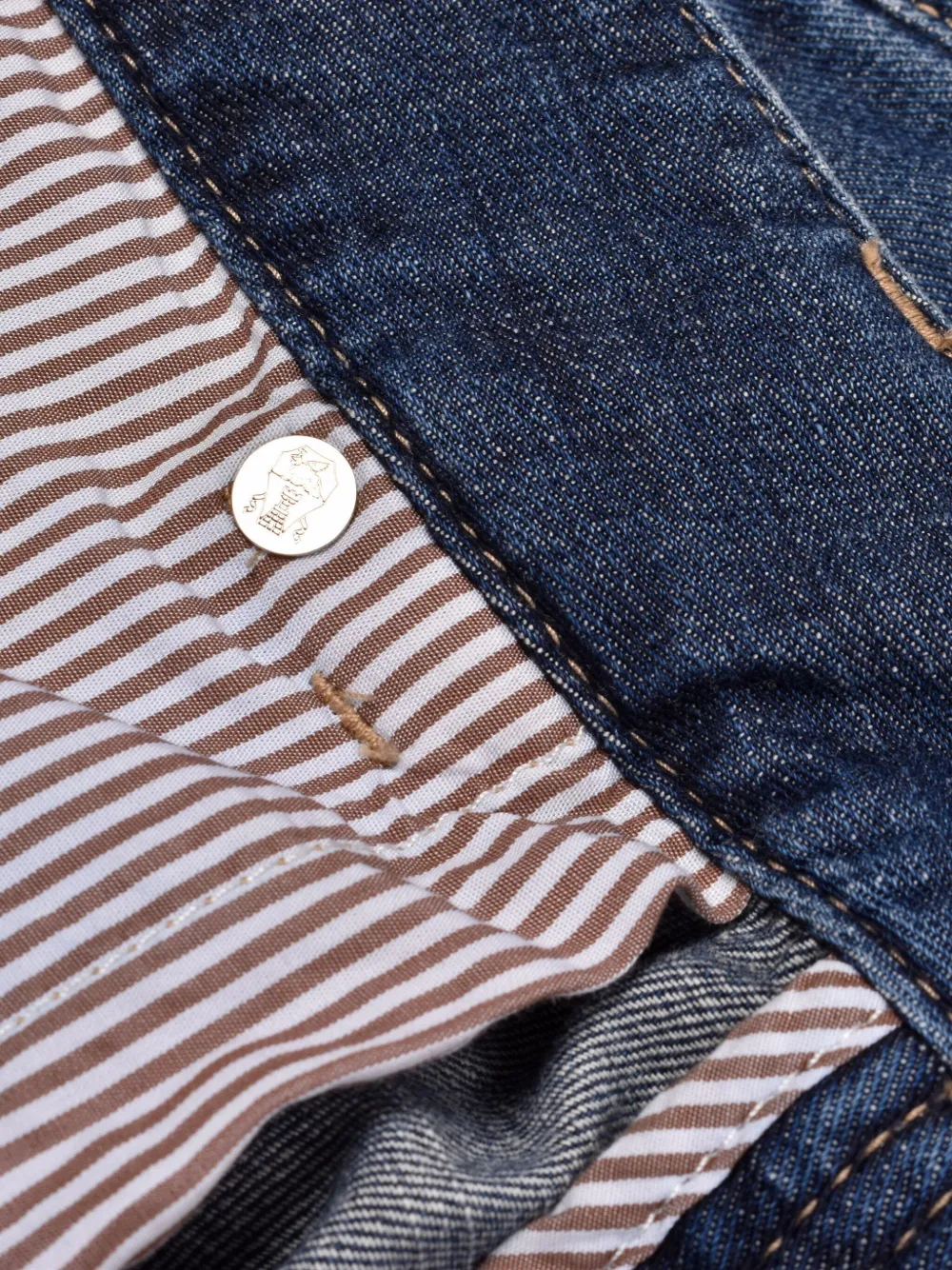 Brunello Cucinelli Gerafelde jeans Blauw