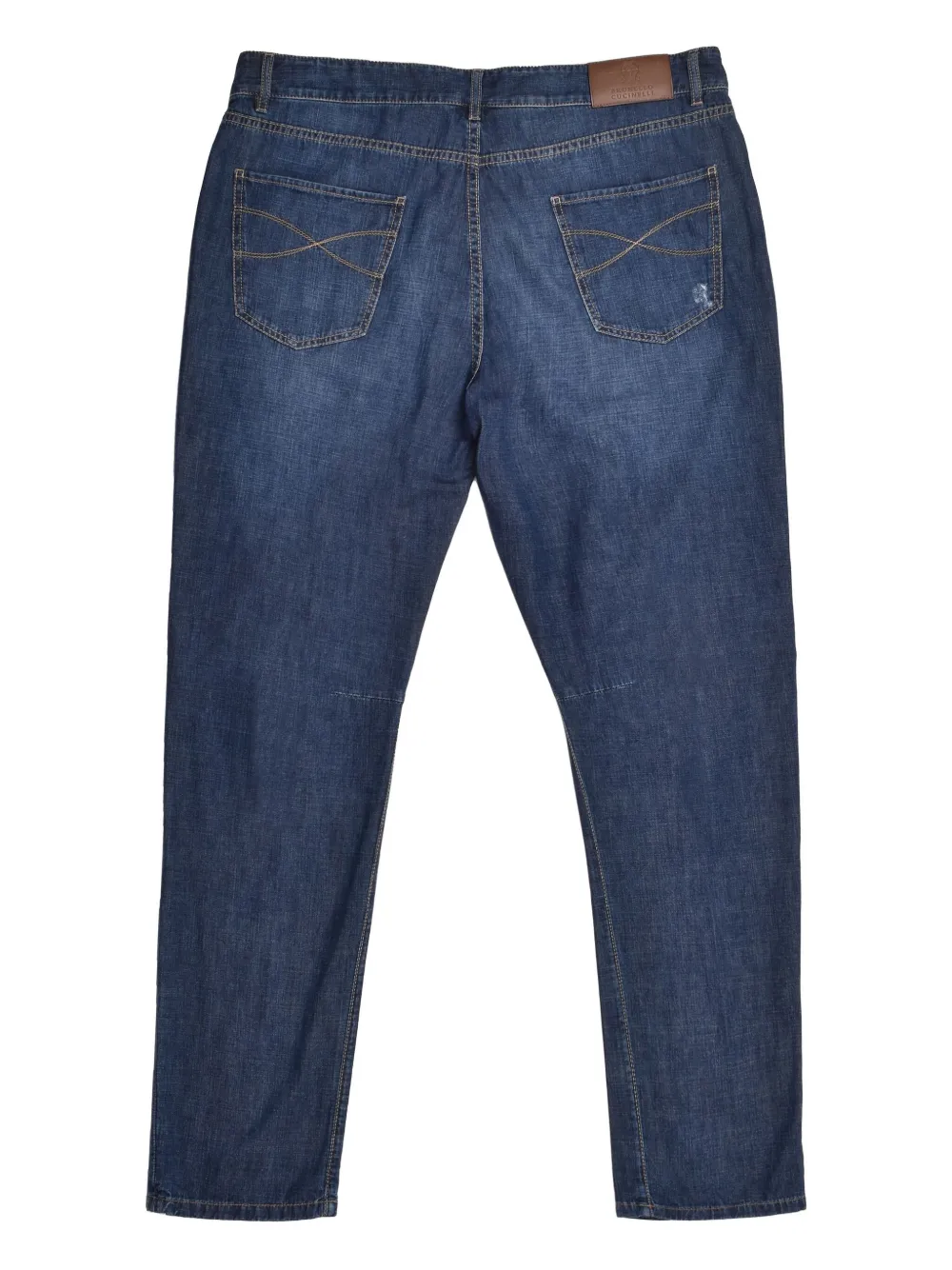 Brunello Cucinelli Gerafelde jeans Blauw