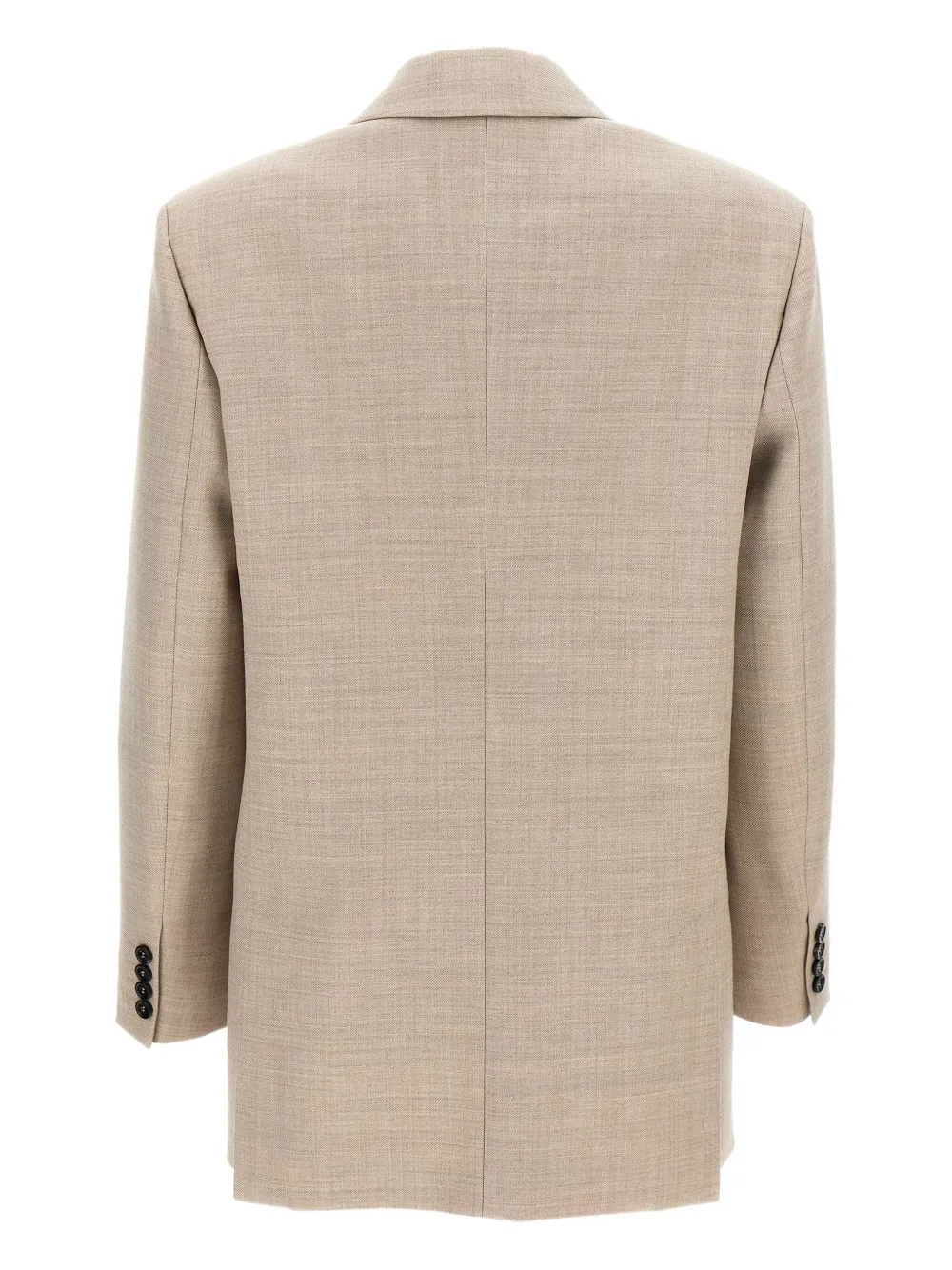 Max Mara Rosi single-breasted flap-pocket blazer Beige