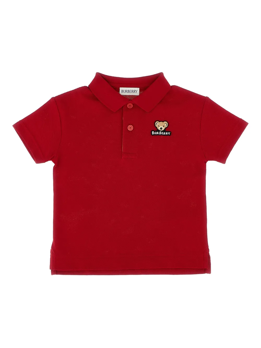 Burberry Kids bear-logo polo shirt Rood