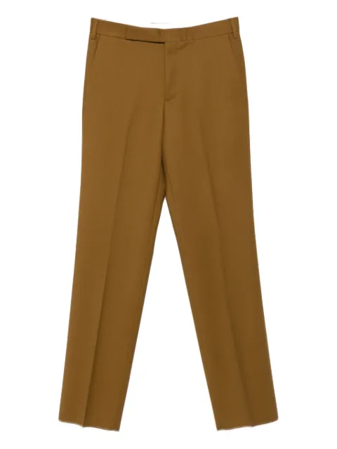 Lardini raw-edge wool trousers