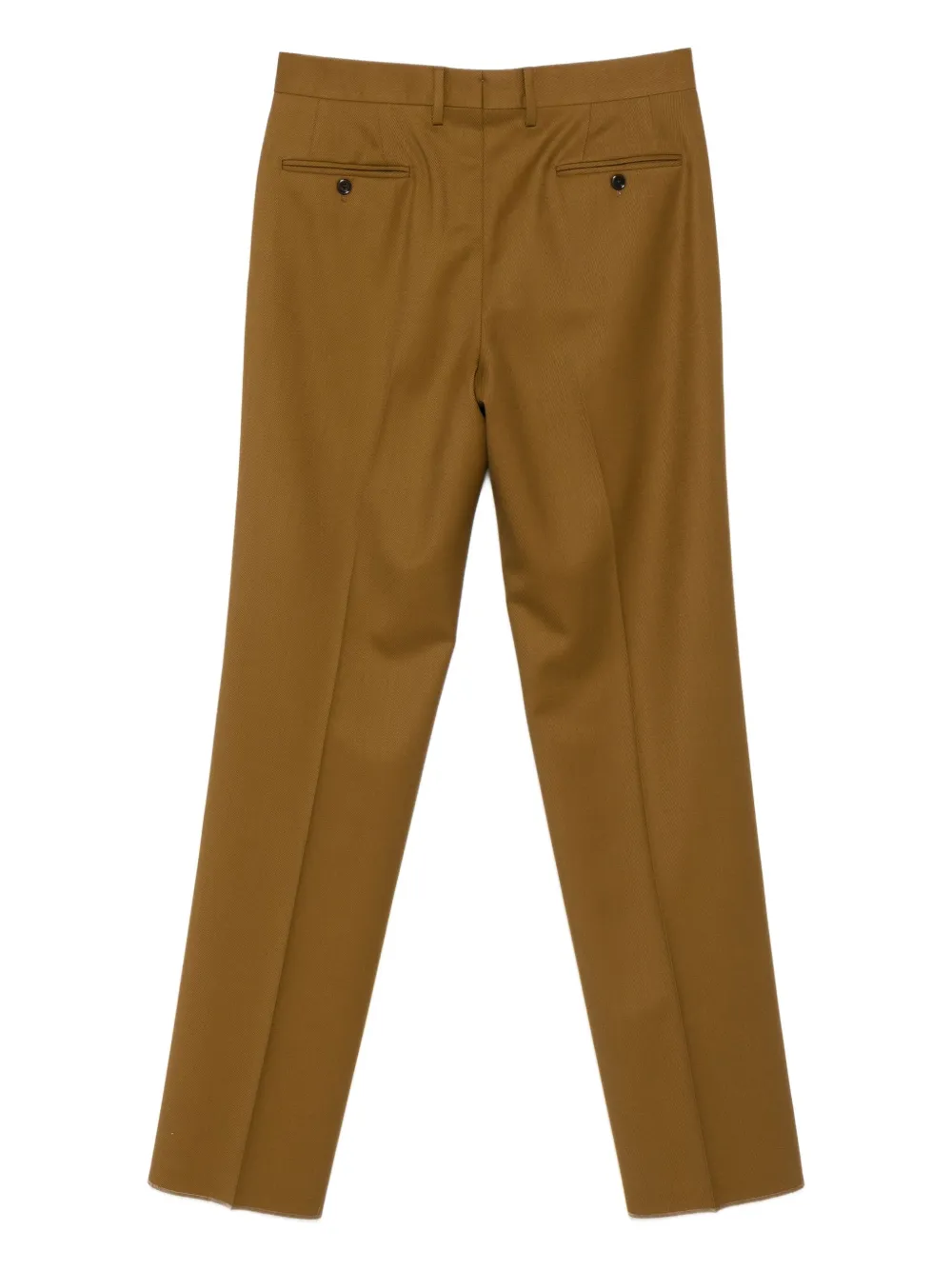 Lardini Wollen broek met gerafeld effect - Bruin