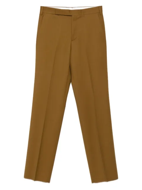 Lardini raw-edge wool trousers