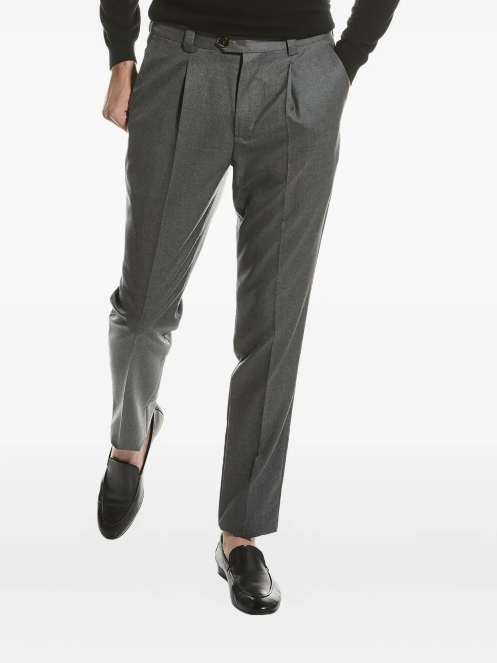 Brunello Cucinelli Wollen plooibroek Grijs