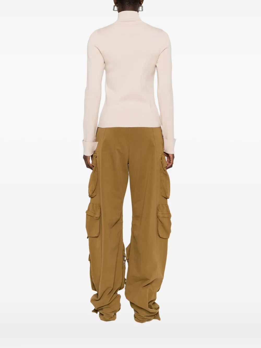 Blugirl embellished V-neck jumper Grijs