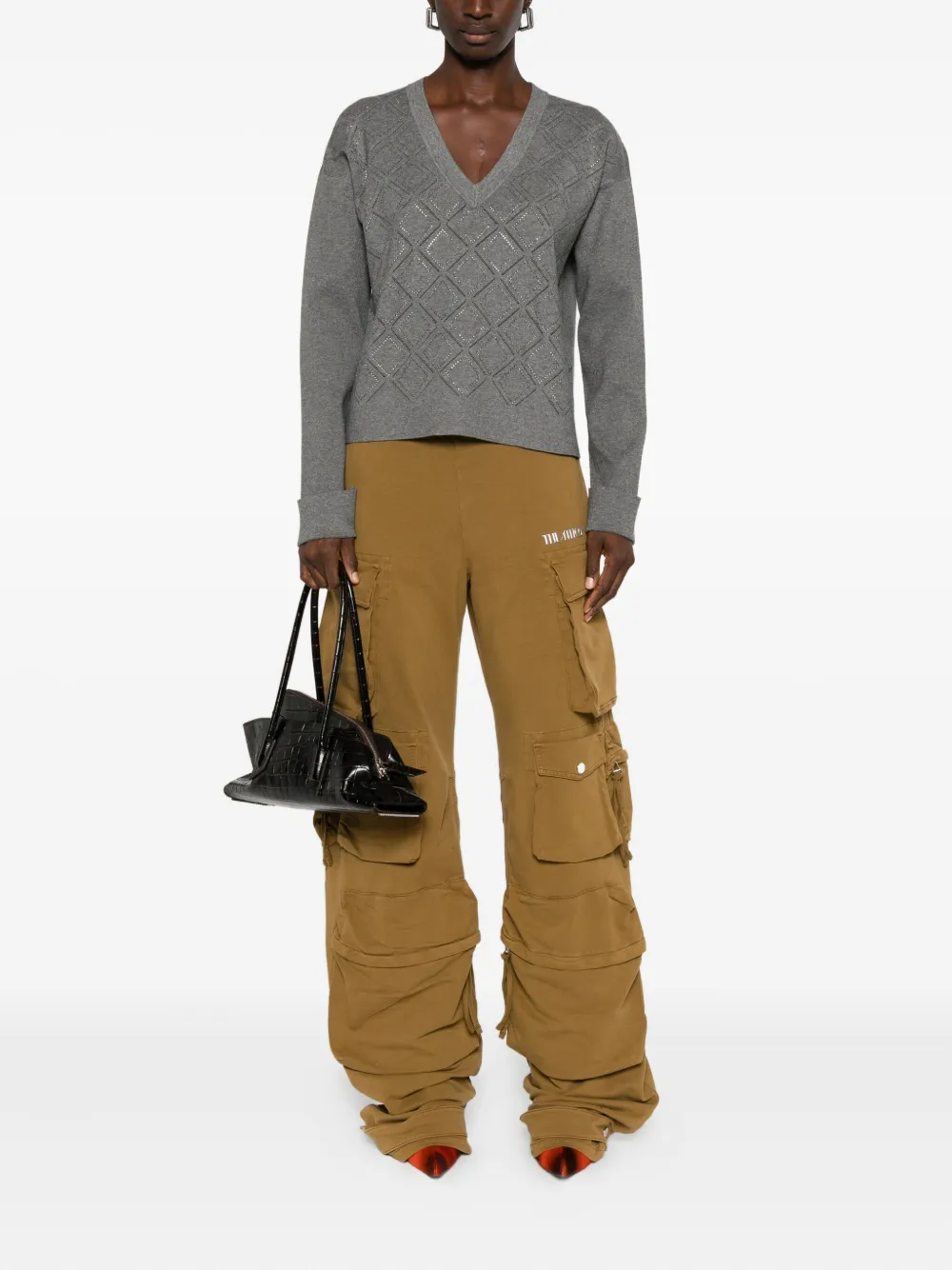 Blugirl embellished V-neck jumper | Knitted Sweaters | Image 2