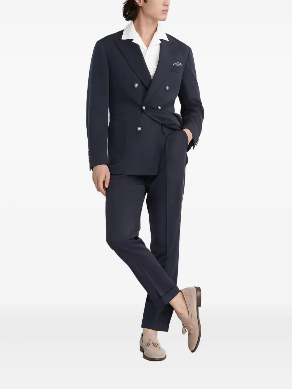 Brunello Cucinelli double-breasted silk suit | Double  Breasted Suits | Image 2