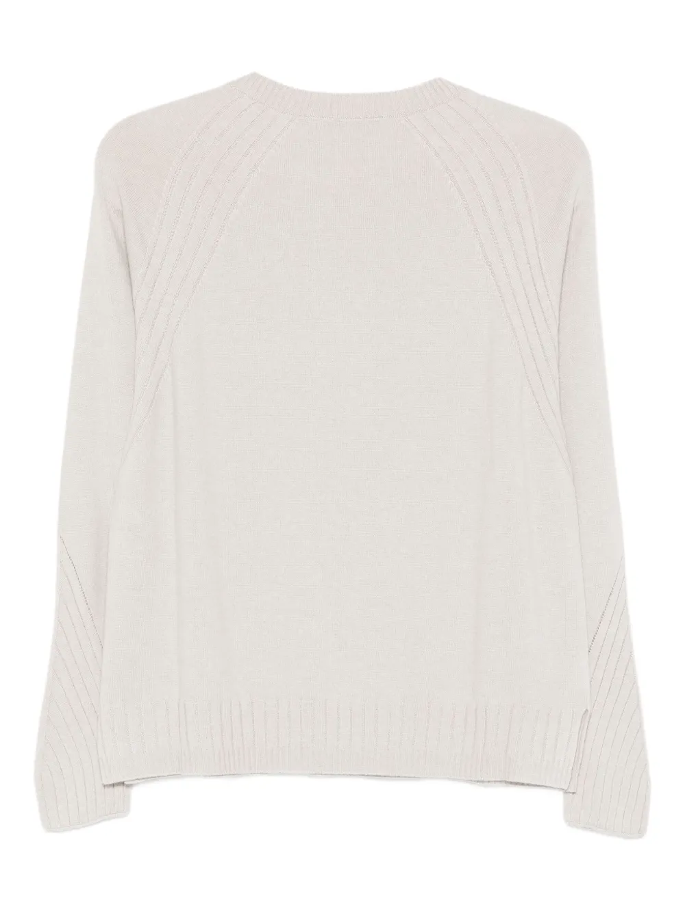 D.Exterior raglan-sleeve ribbed sweater | Knitted Sweaters | Image 2