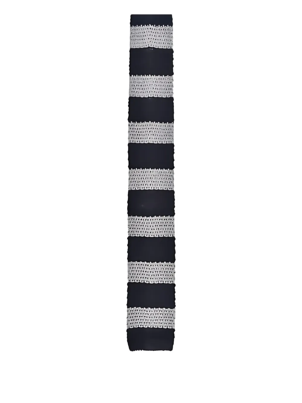 Brunello Cucinelli striped knitted tie | Grey | Image 1