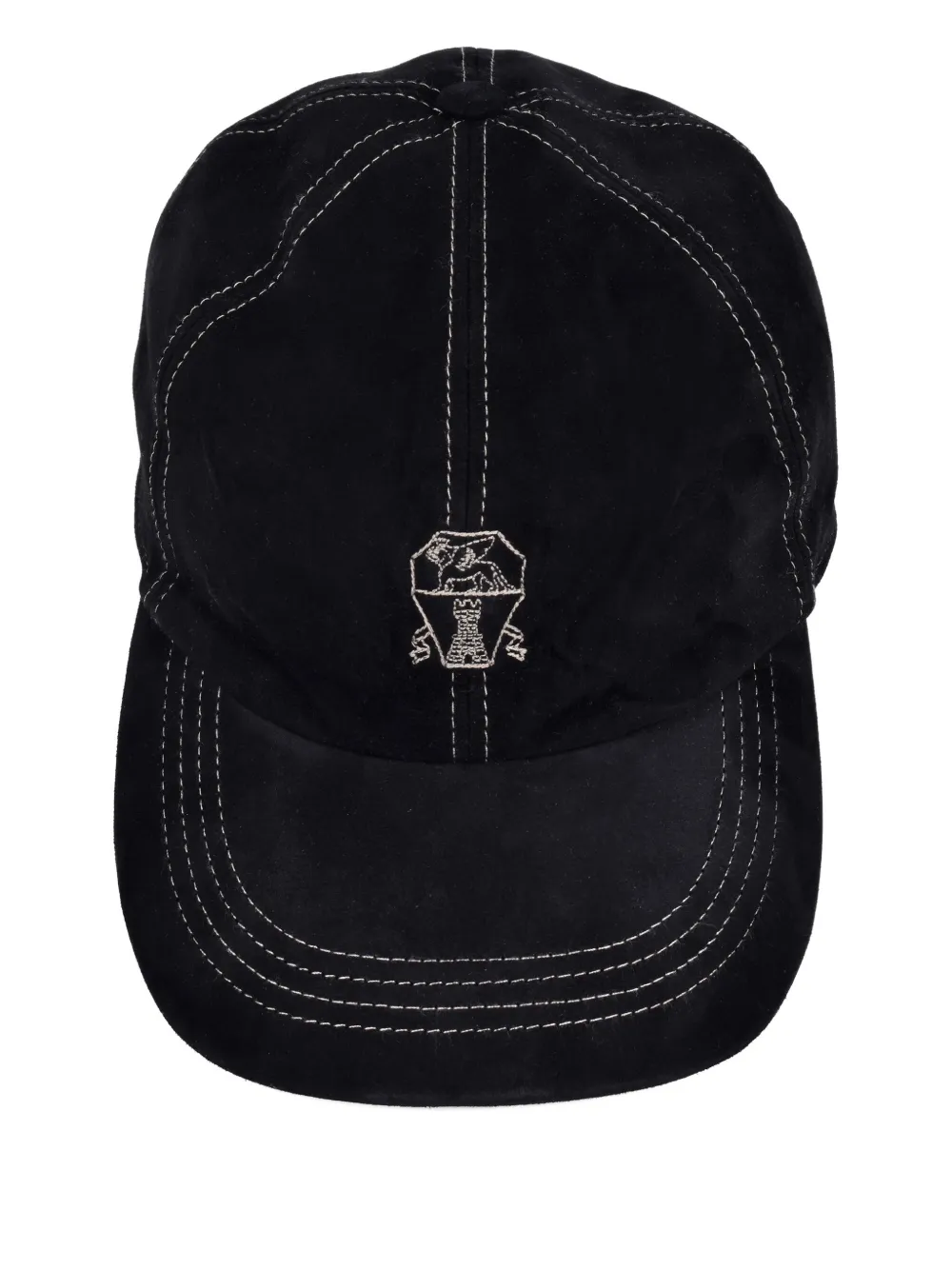 Brunello Cucinelli Embroidered-detail Baseball Cap In Black