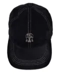 Brunello Cucinelli embroidered-detail baseball cap - Black