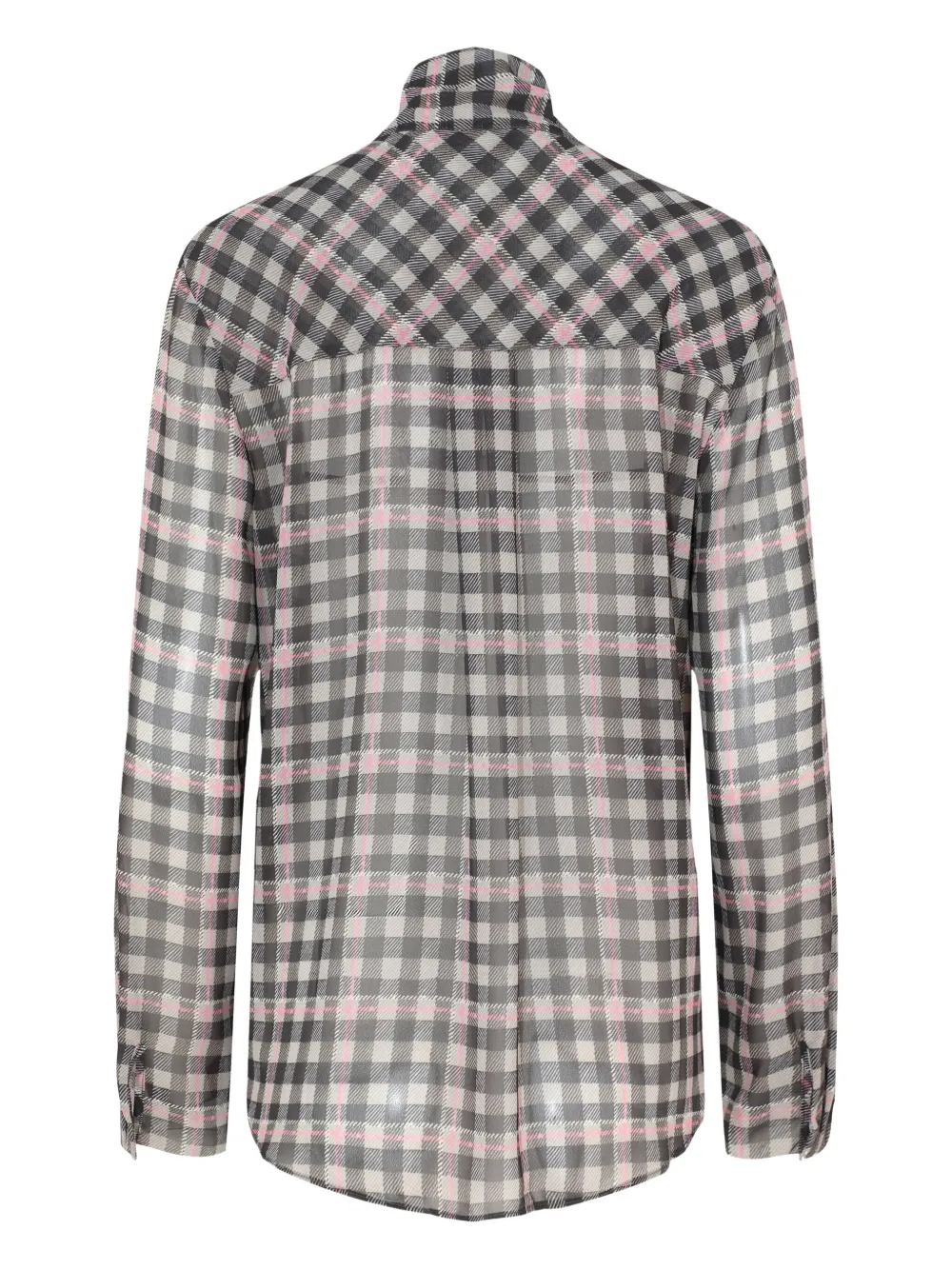 Self-Portrait check-pattern blouse Bruin