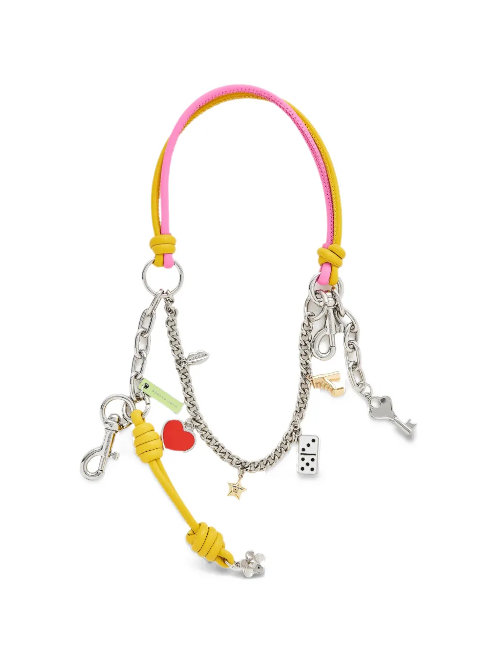Marc Jacobs The Icon Chain mini-tassenbedel Zilver