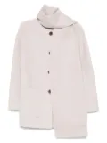 THE DYNAMIS STUDIO patch-pockets buttoned single-breasted coat - Neutrals