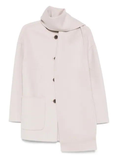 THE DYNAMIS STUDIO patch-pockets buttoned single-breasted coat