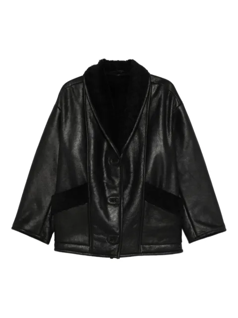 Salvatore Santoro notched leather jacket 
