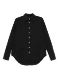 AMISH textured button-front shirt - Black