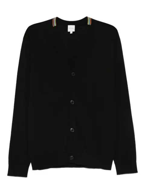 Paul Smith rainbow-striped merino wool cardigan