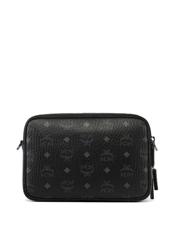 MCM Sサイズ ブラック MCM Small Diamond Visetos Camera Bag | Black | FARFETCH