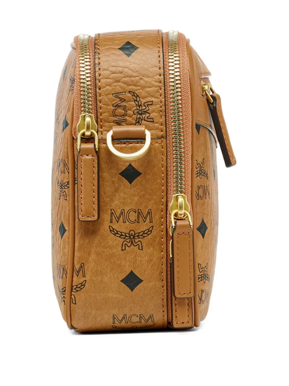 Mcm Visetos Cross Body Bag In Brown