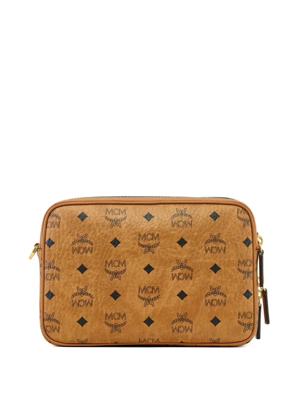 Mcm Visetos Cross Body Bag In Brown