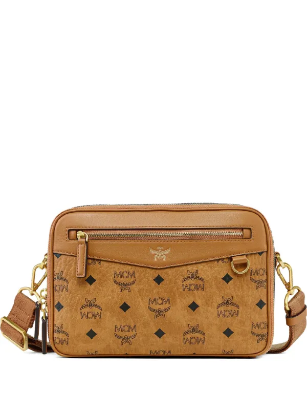 MCM Visetos Cross Body Bag Brown FARFETCH BH