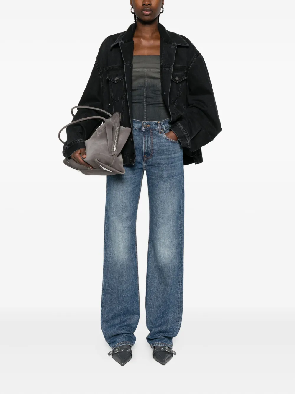 Haikure Cleo dark-wash jeans - Blauw