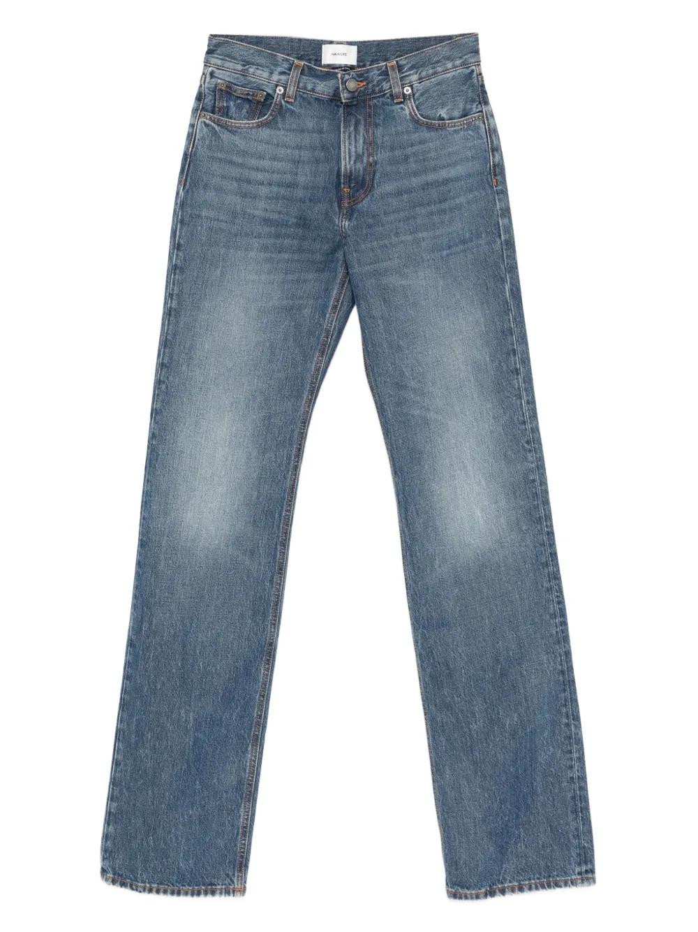 Haikure Cleo jeans met donkere wassing Blauw
