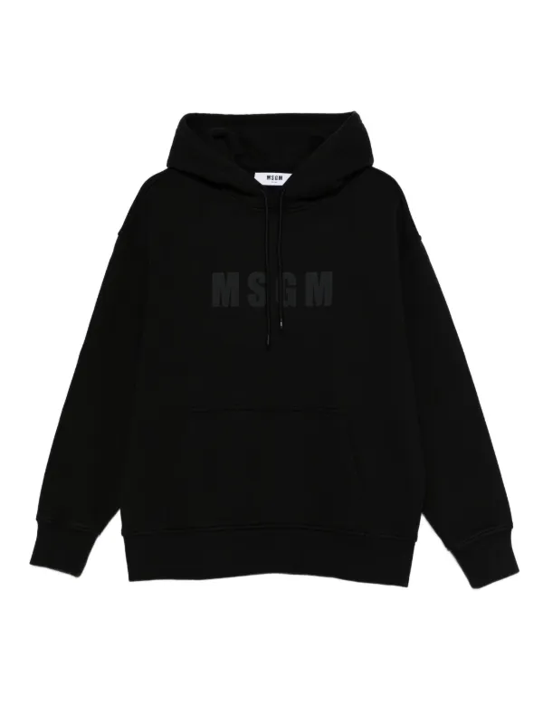 MSGM ロゴ パーカー | ブラック | FARFETCH JP