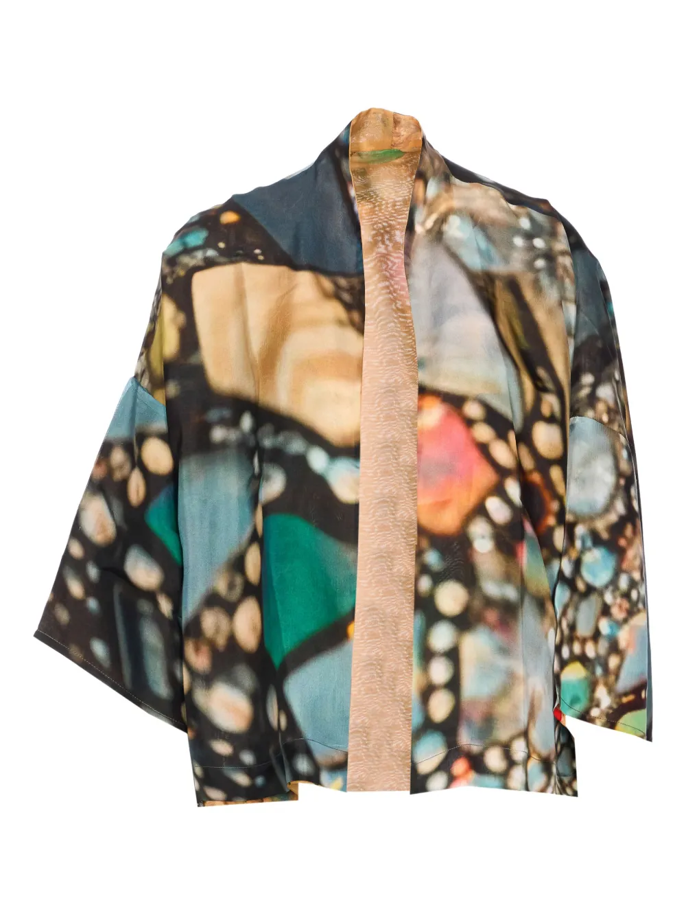 reversible graphic-print jacket
