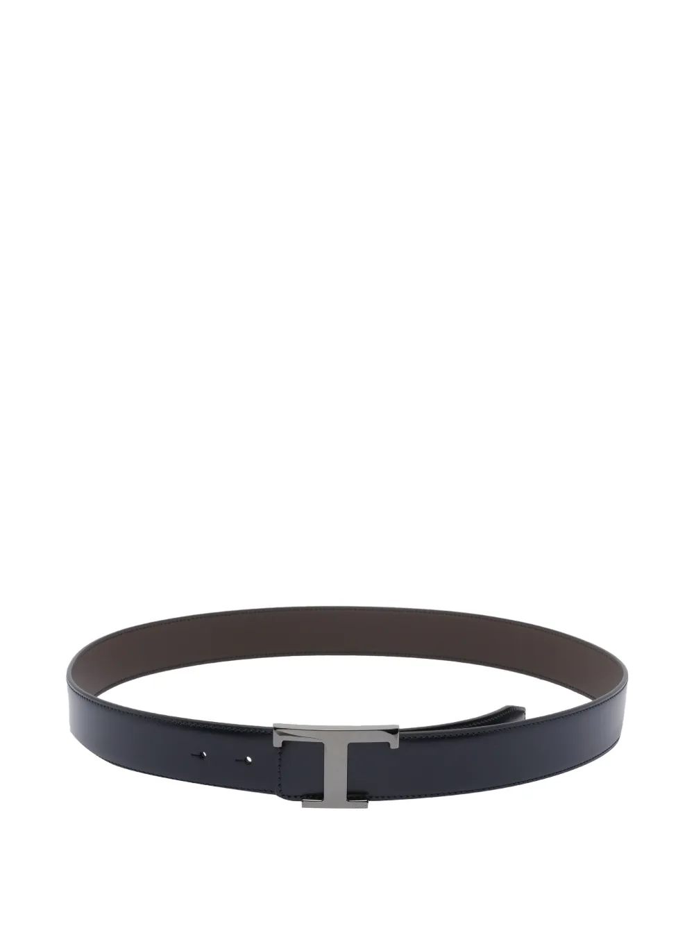 Tod's Reversible T Buckle Belt In Black
