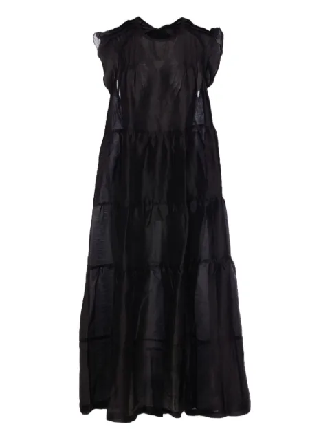 Maurizio Pecoraro tiered lace-up dress
