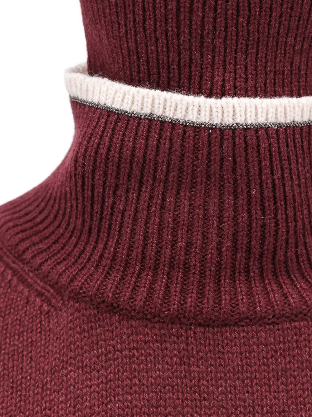 Brunello Cucinelli turtleneck cashmere sweater Rood