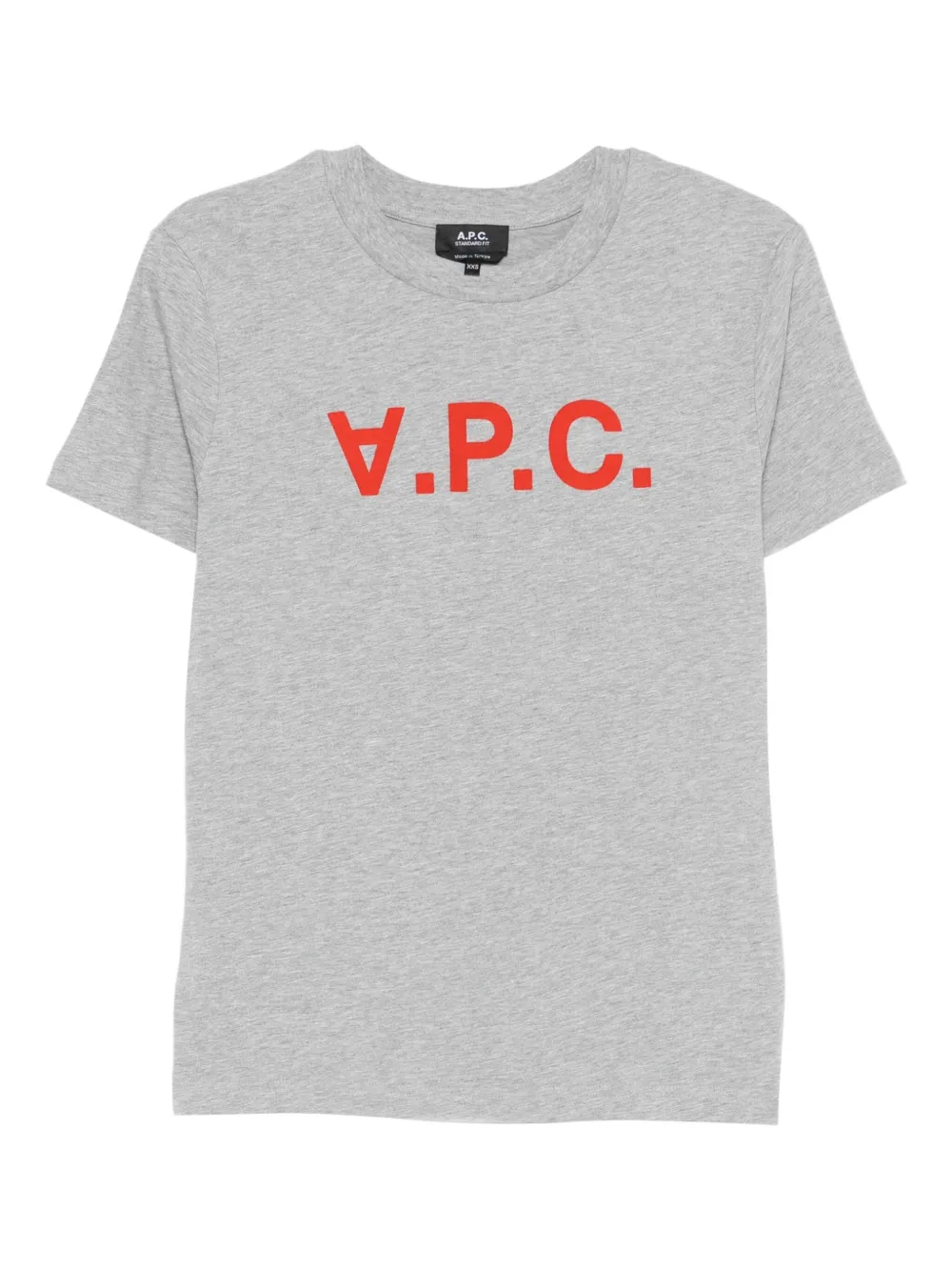 A.P.C. Katoenen T-shirt met logoprint Grijs