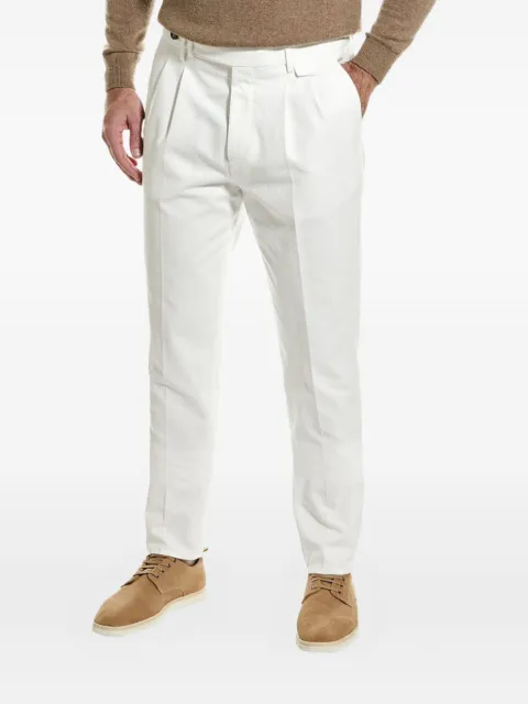 Brunello Cucinelli pleated cotton trousers