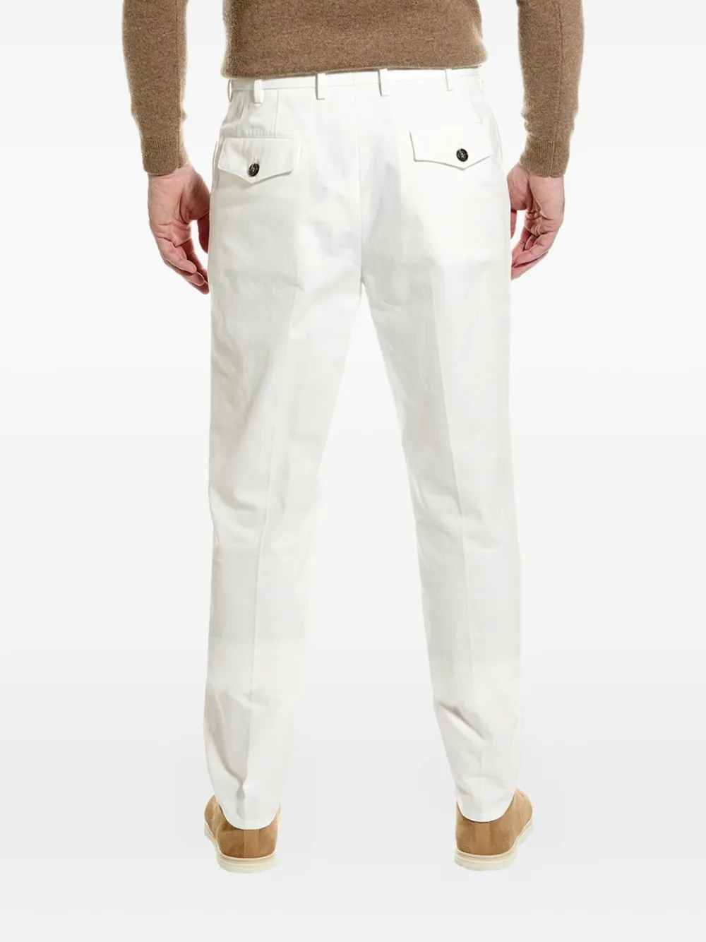 Brunello Cucinelli Straight plooibroek - Wit