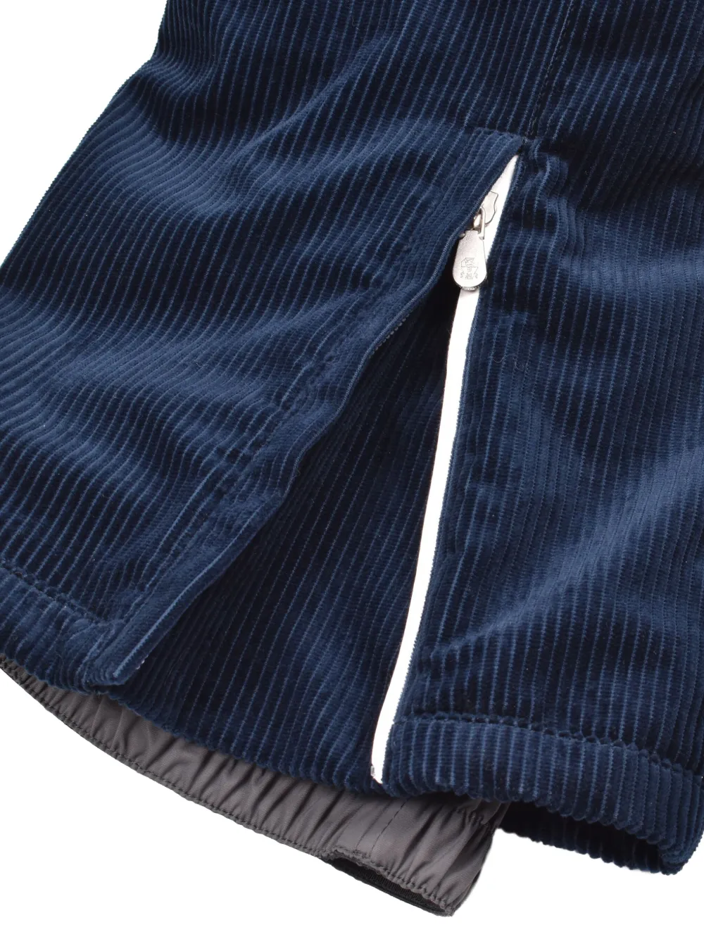 Brunello Cucinelli Ribfluwelen straight cargo broek Blauw