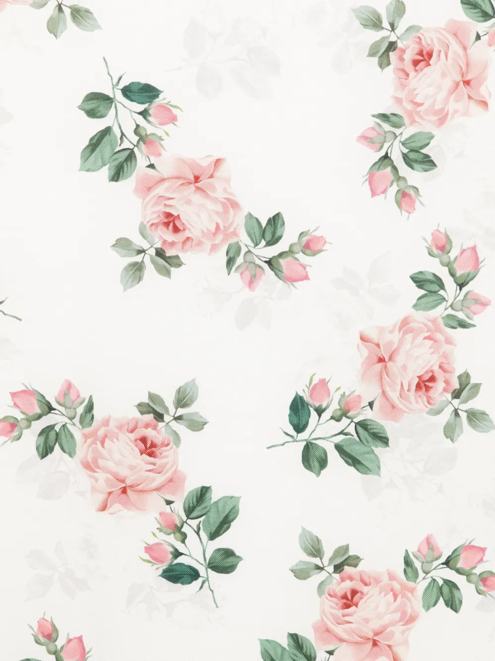 Blugirl Rose-print Square Scarf In White