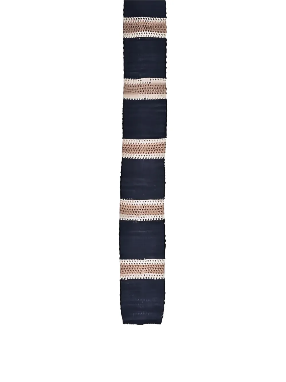 Brunello Cucinelli Gestreepte stropdas - Zwart