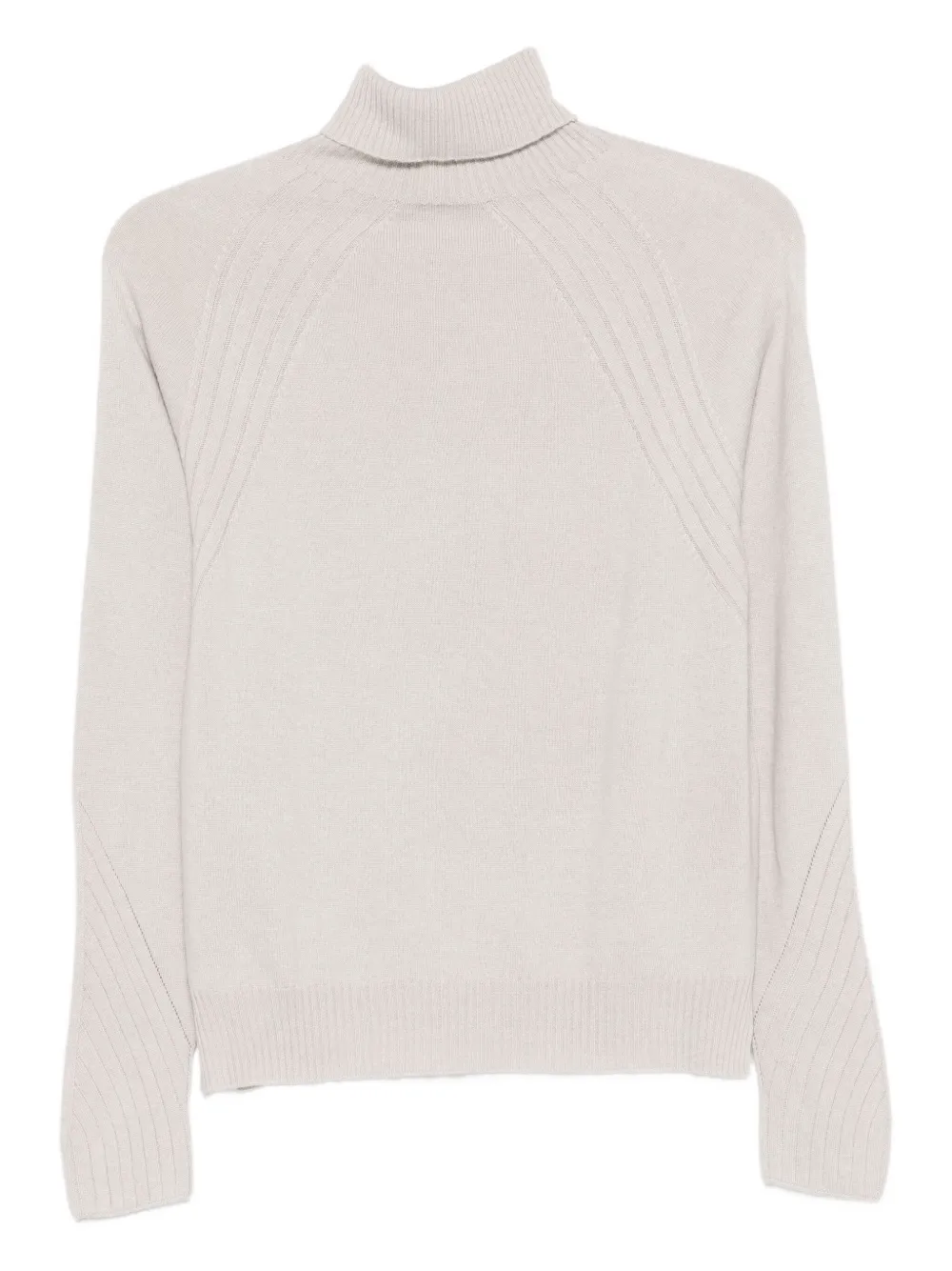 D Exterior Roll-neck Embellished Sweater In Neutral