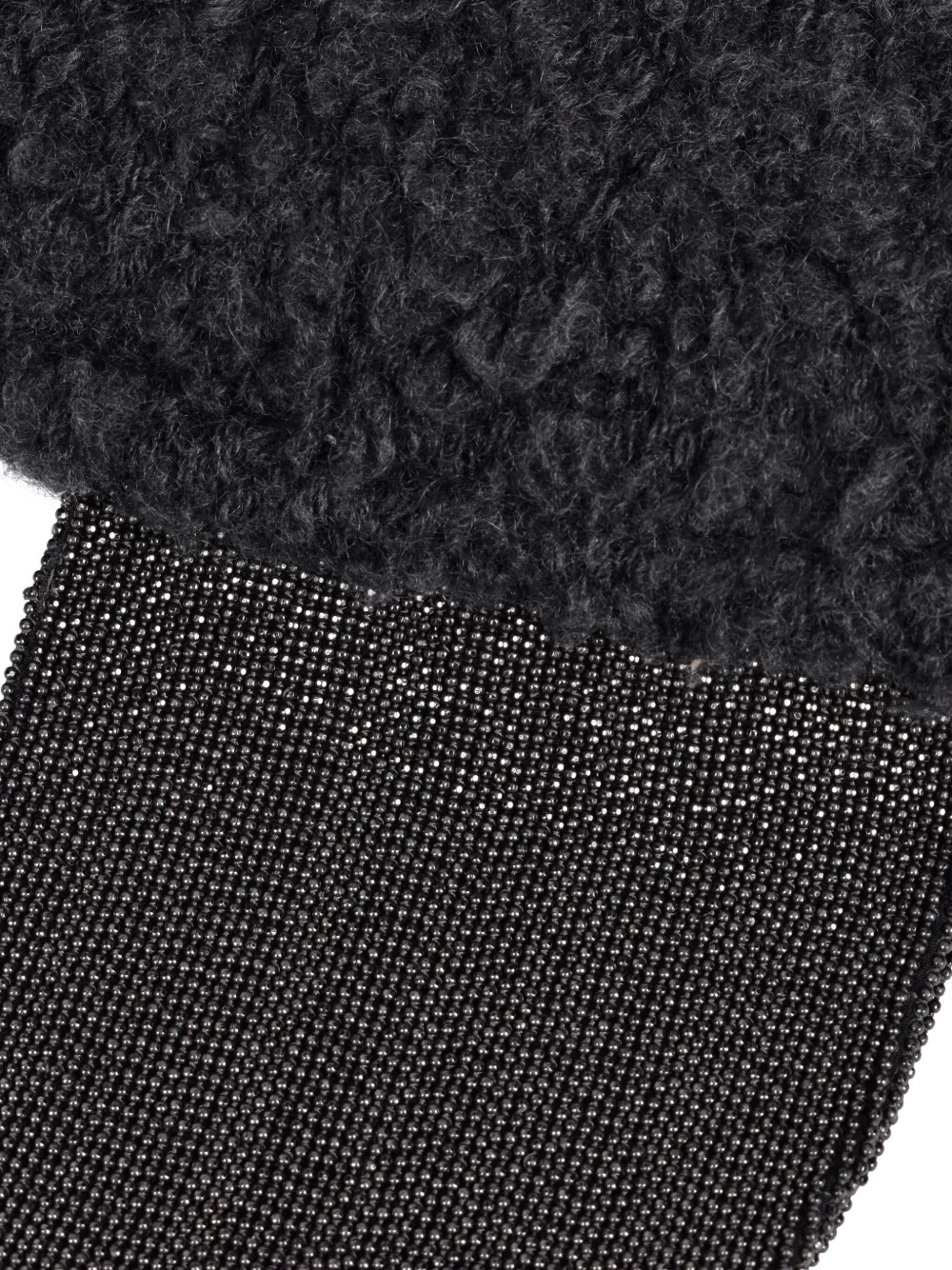 Brunello Cucinelli Monili-beaded Ear-flap Head Band In Black