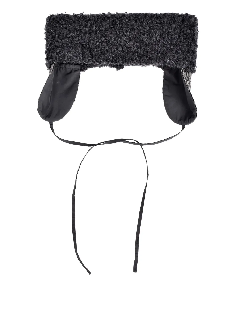 Brunello Cucinelli monili-beaded ear-flap head band | Black | Image 1