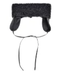 Brunello Cucinelli monili-beaded ear-flap head band - Black