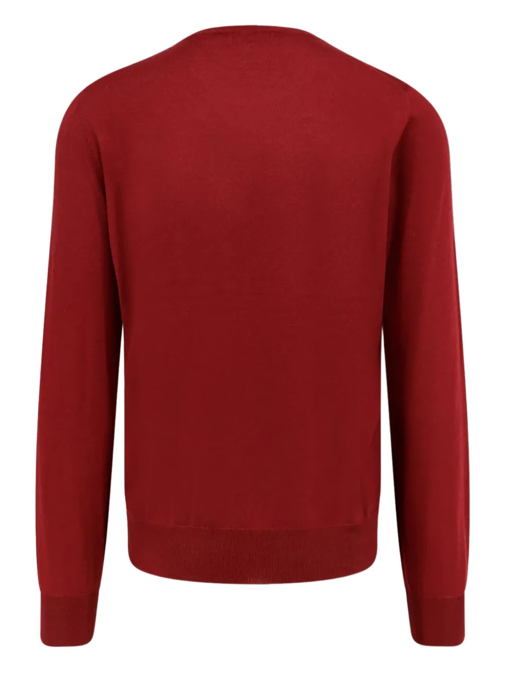 Brunello Cucinelli round-neck cashmere sweater Rood