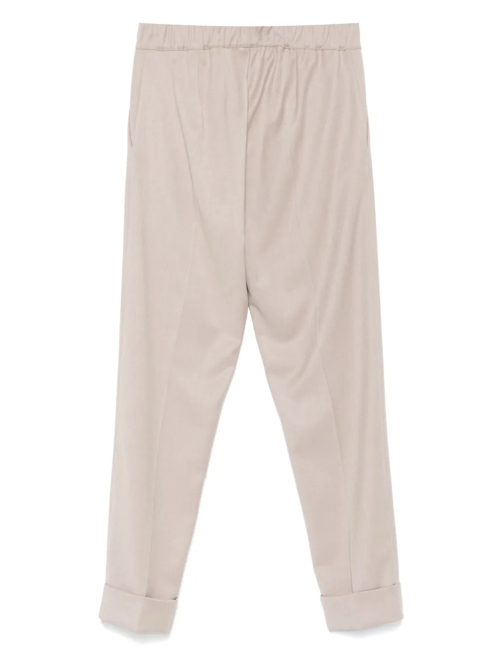 D.Exterior elastic-waistband cuffed trousers | Straight-Leg Pants | Image 2