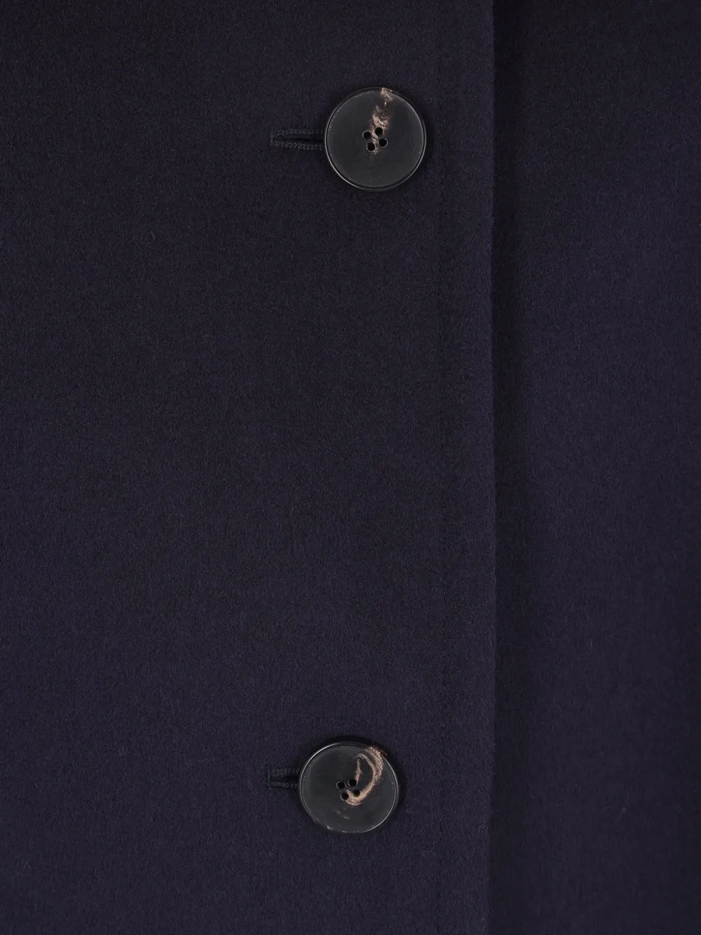 Alberto Biani Button-fastening Coat In Blue